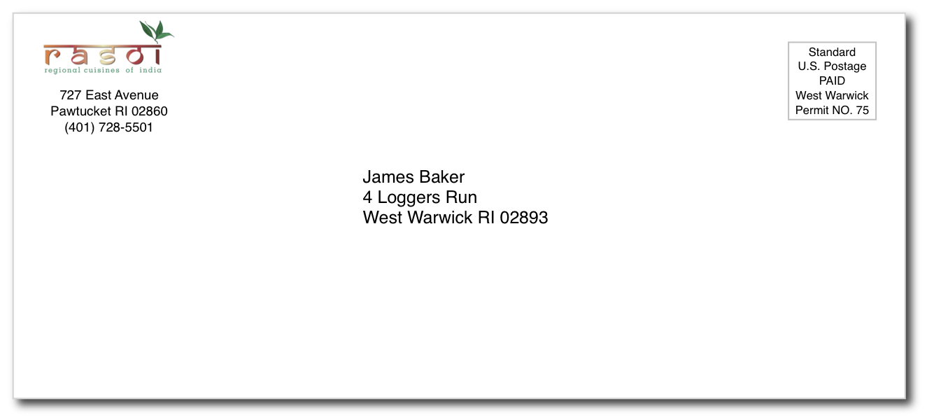 Trifold Mailer Address Side