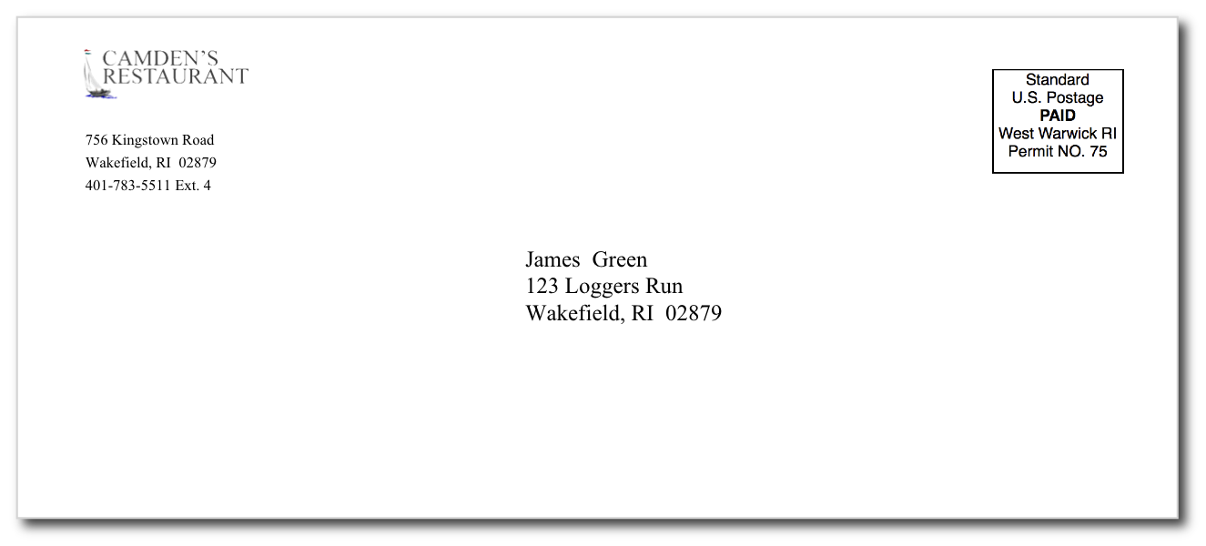 Trifold Mailer Address Side